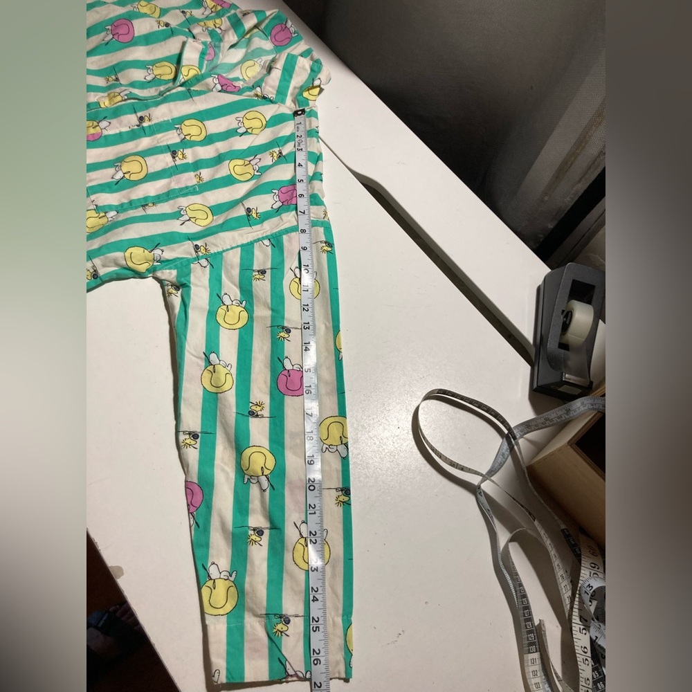 Hanna Anderson Women’s Peanuts Poplin Pajama Set Top & Shorts Size Small - Picture 13 of 16
